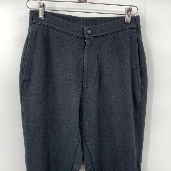 Under Armour Coldgear Sweatpants Womens Size Medium Dark Gray Zipper Fly Joggers - Picture 2 of 15